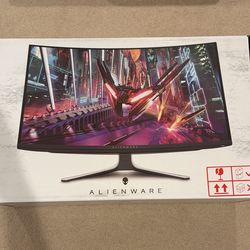 Alienware AW3225QF 32” QD-OLED Curved 4K UHD 240Hz Gaming Monitor - Lunar Light