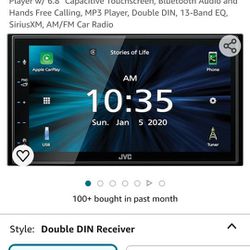 JVC KW-M560BT Touchscreen, Bluetooth Car Radio