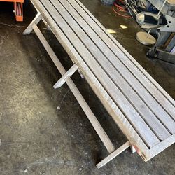 5ft Folding teak bench