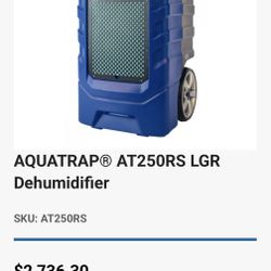 Aquatrap  Dehumidifier 