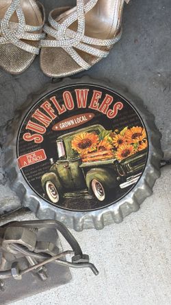 Sunflower decorative bottle piece