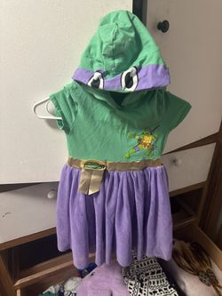 Girls Ninja Turtle Hooded Dress