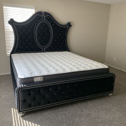 New In Box King Bed Frame With Mattress (Read Description Below)