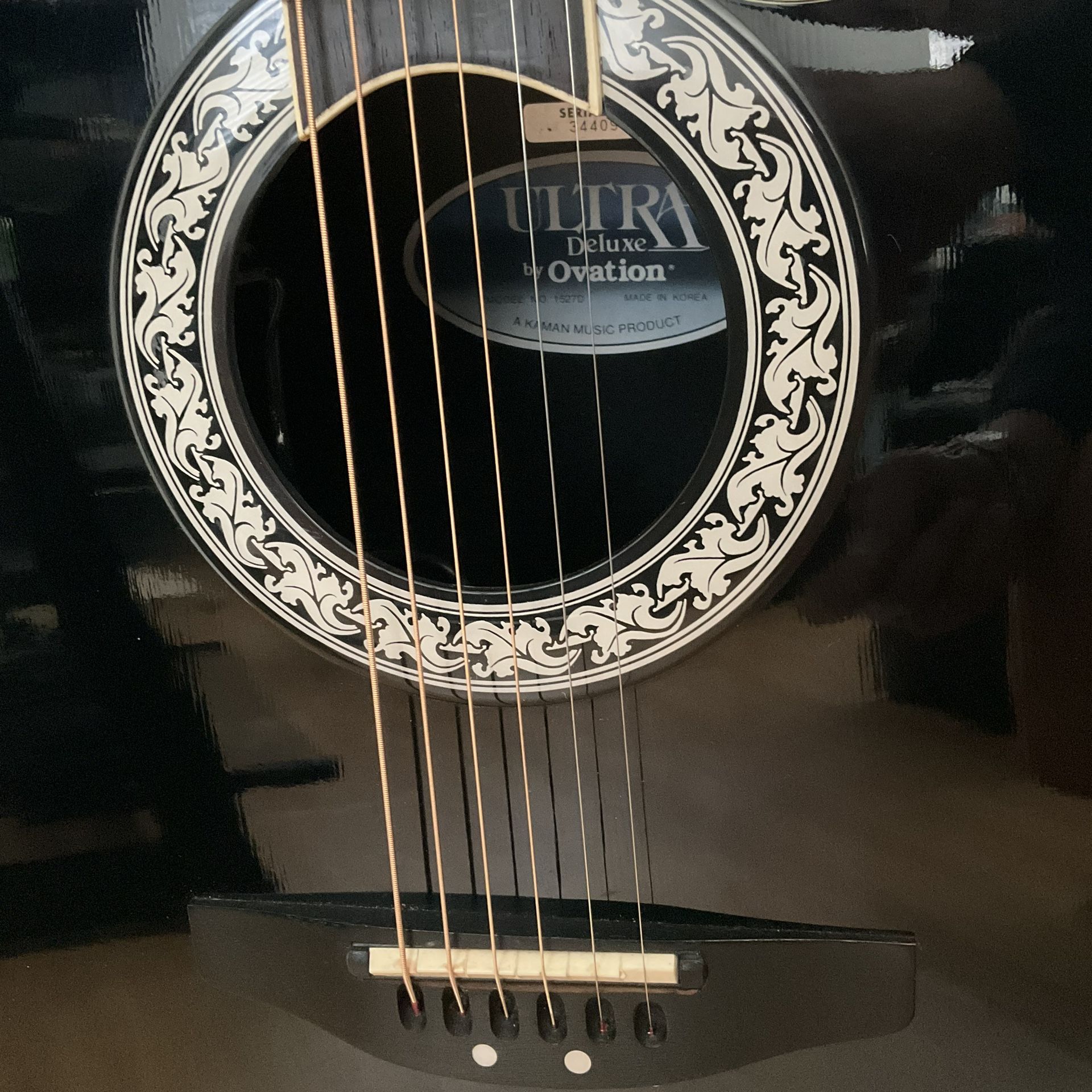 Ovation Ultra Deluxe 1527D Acoustic Electric Guitar for Sale