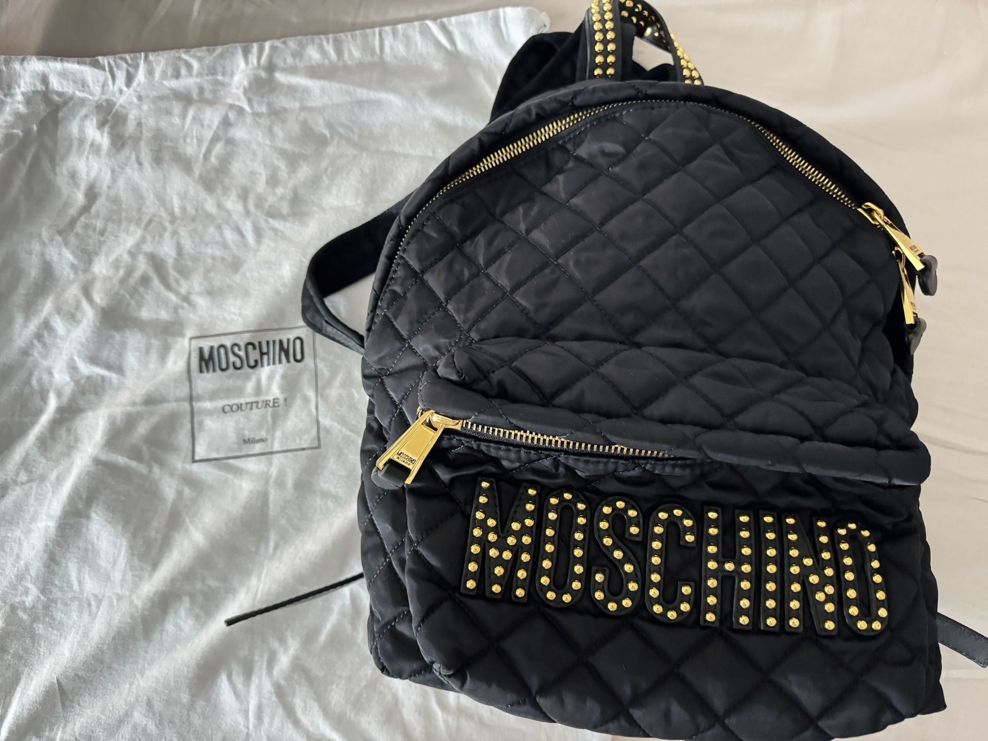 Moschino Black Backpack