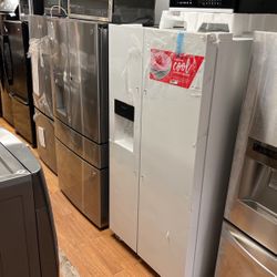 Frigidaire Refrigerator 36” And Microwave 24” Open Box