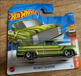 Hotwheels 83 Chevy Silverado short card