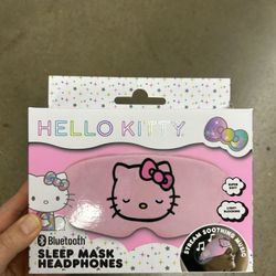 NWT Hello Kitty Pink Sleep Mask Headphones