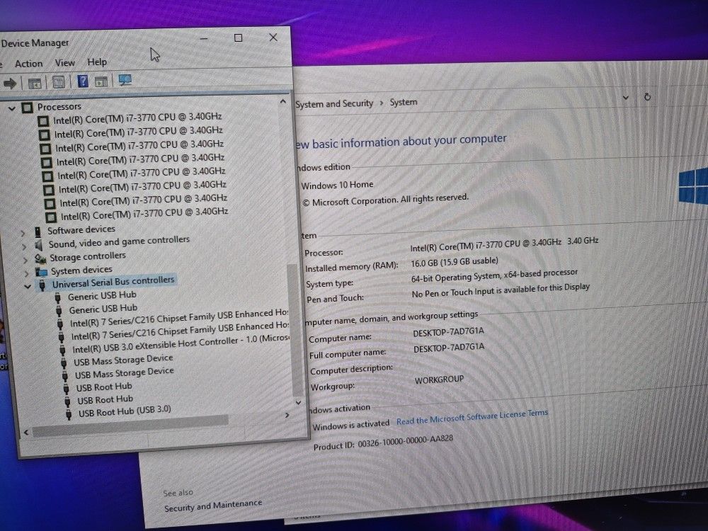 i7 Dell XPS 8500 Computer System Setup Including Monitor +extras