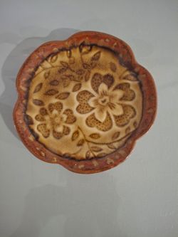 Vintage Ceramic Floral Decorative Dish