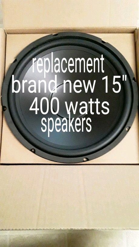 Brand New 400 Watt 15" Woofers, 2 Left, $125 Each