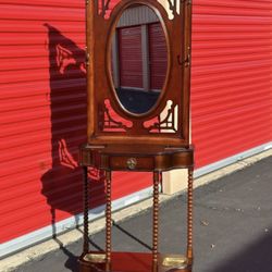 Antique Hall tree 