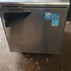 Stainless Shelf Cabinet Refrigerator Not Working Used For Storage