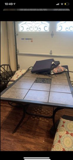 Patio table and chairs