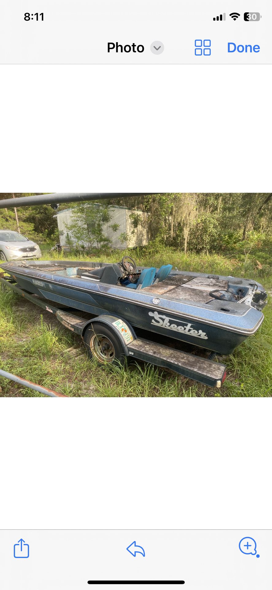 1984 Skeeter 16’ Bass boat