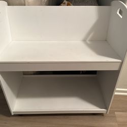 Kids bookshelf White With rollers