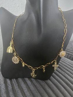 Multi charm necklace