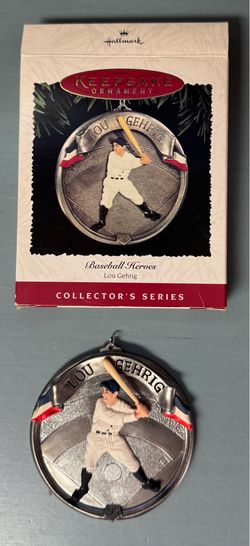 Lou Gehrig Baseball Medallion Ornament just $3