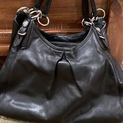 Coach Black Leather Handbag
