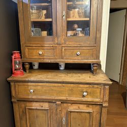Antique Hutch w/ Original Key 