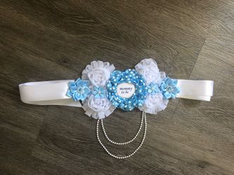 Mommy To Be Belt/ Maternity Sash/ Cinto De Maternidad/ Baby Shower Ideas/ Handmade/ Hecho A Mano