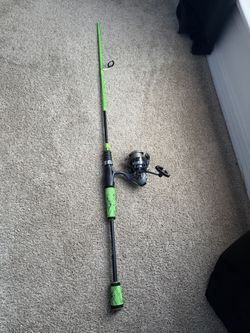 6ft One bass 2 piece fishing rod with a Daiwa Regal LT reel