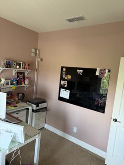 48”H x 36”W Glass Magnetic Dry Eraser  Board