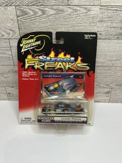 Vintage Johnny Lightning Street Freaks Black ‘2004 Lincoln Future / American Glory • Die Cast Metal and Chassis • Made in China