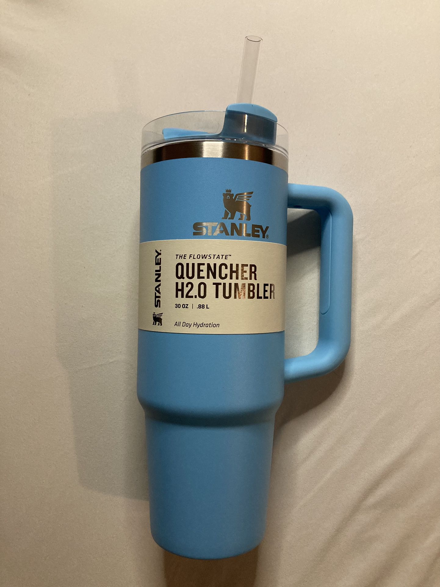 New STANLEY THE QUENCHER H2.0 FLOWSTATE TUMBLER | 30 OZ CHAMBRAY BLUE for  Sale in Stroudsburg, PA - OfferUp