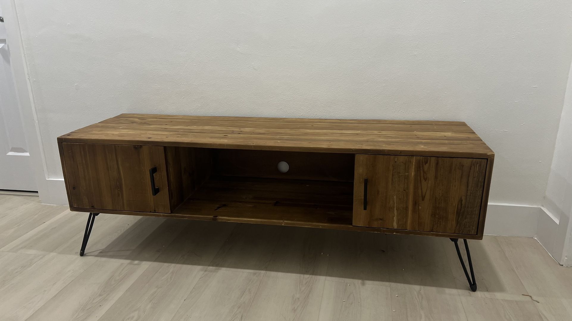 Mid-Century Modern Solid Wood TV Stand / Media Console