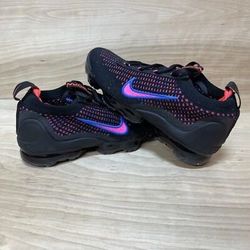 New Nike Air Vapormax 2021 FK Black/Hyper Pink-Racer Blue Women's Size 6