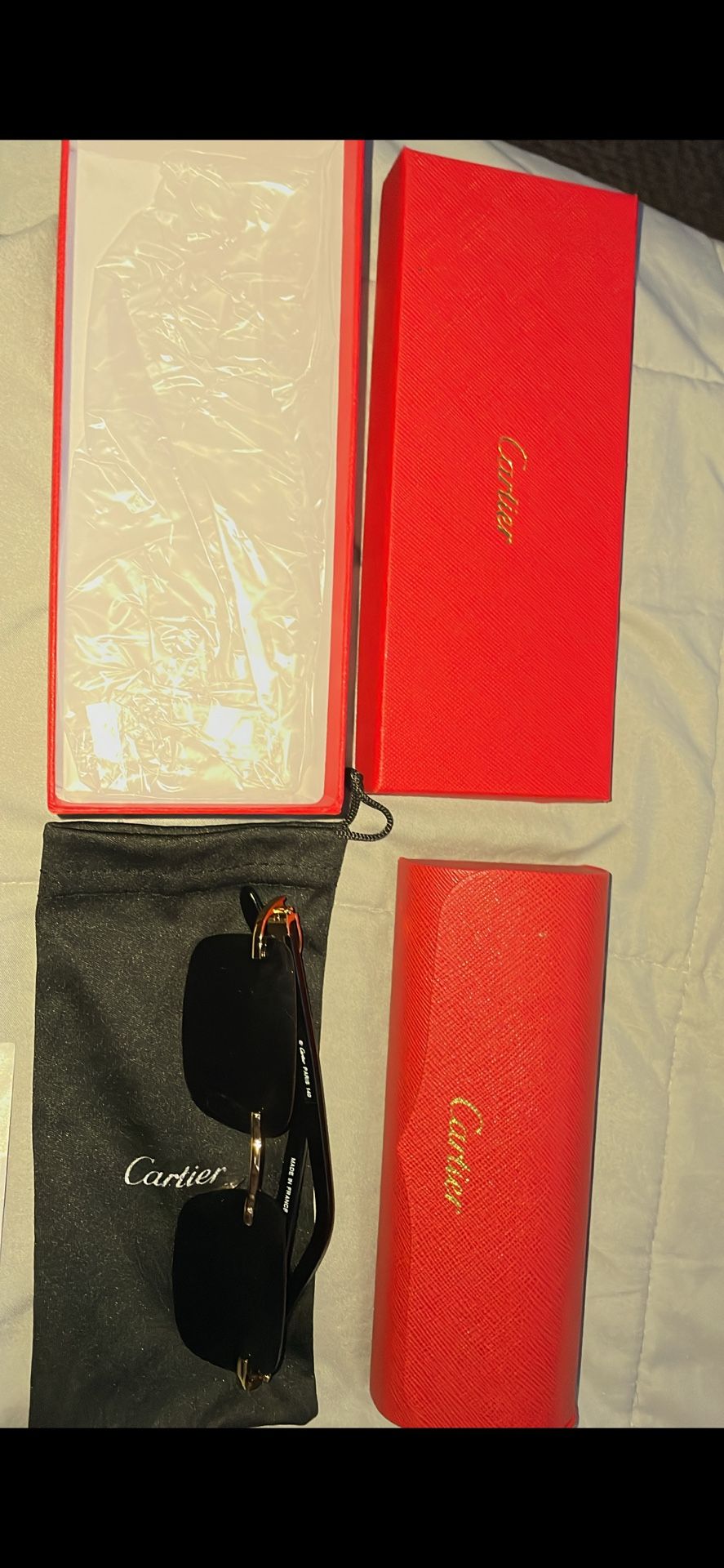 Cartier Black horn Sunglasses