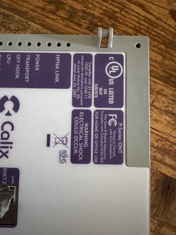 Calix 722GE ONT Fiber Internet Modem / Optical Network Terminal