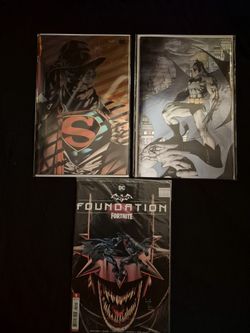Comic books batman and superman