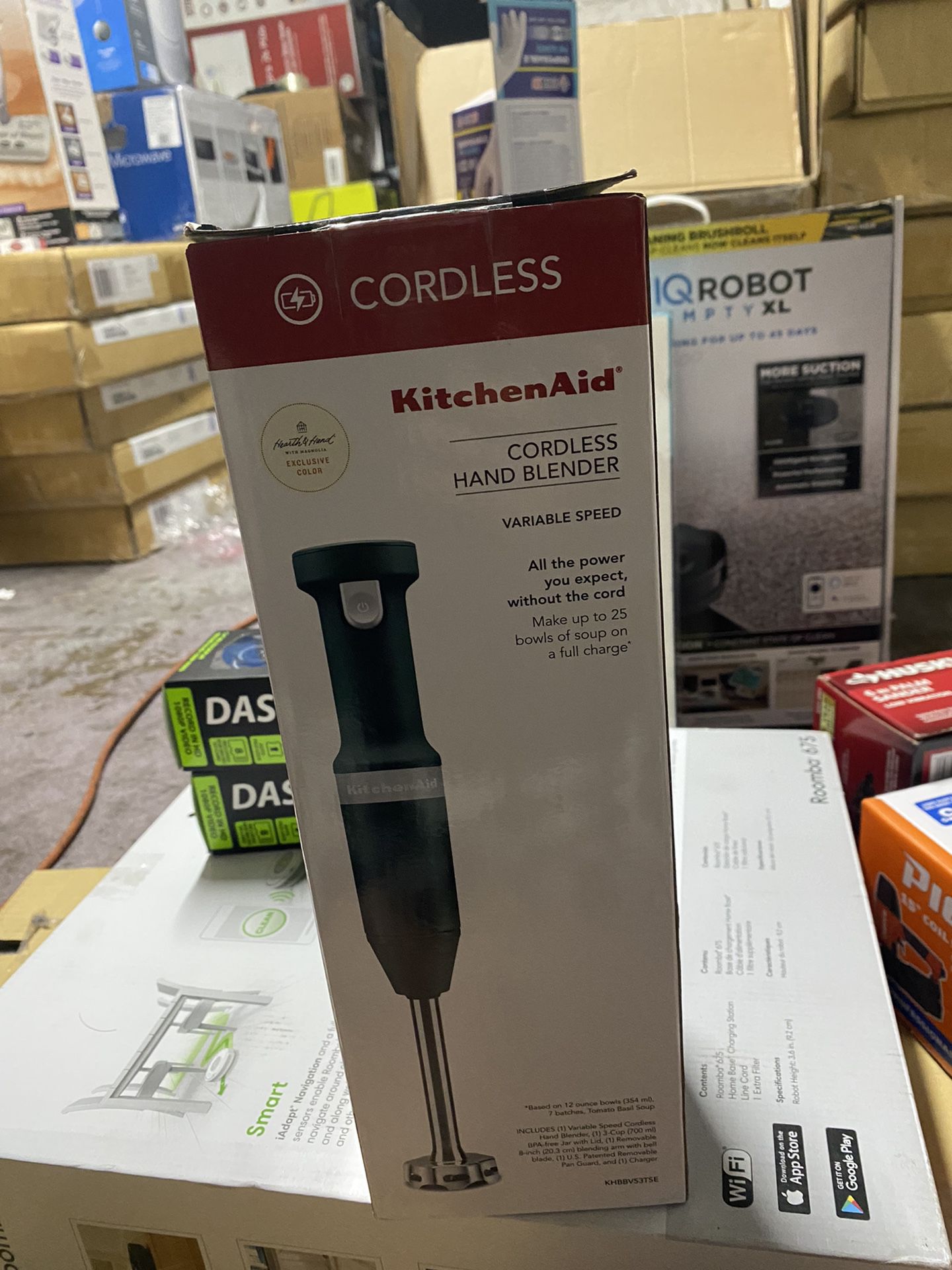 KitchenAid Cordless Variable Speed Hand Blender Hearth & Hand with Magnolia  NEW!