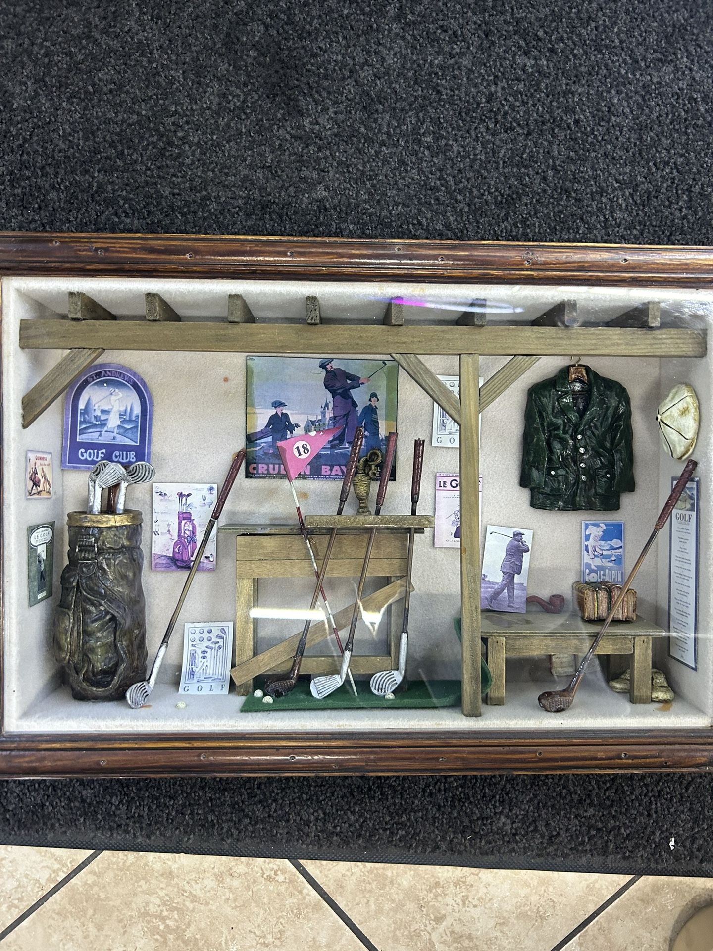 GOLF SHADOW BOX FRAME for Sale in Buena Park, CA OfferUp
