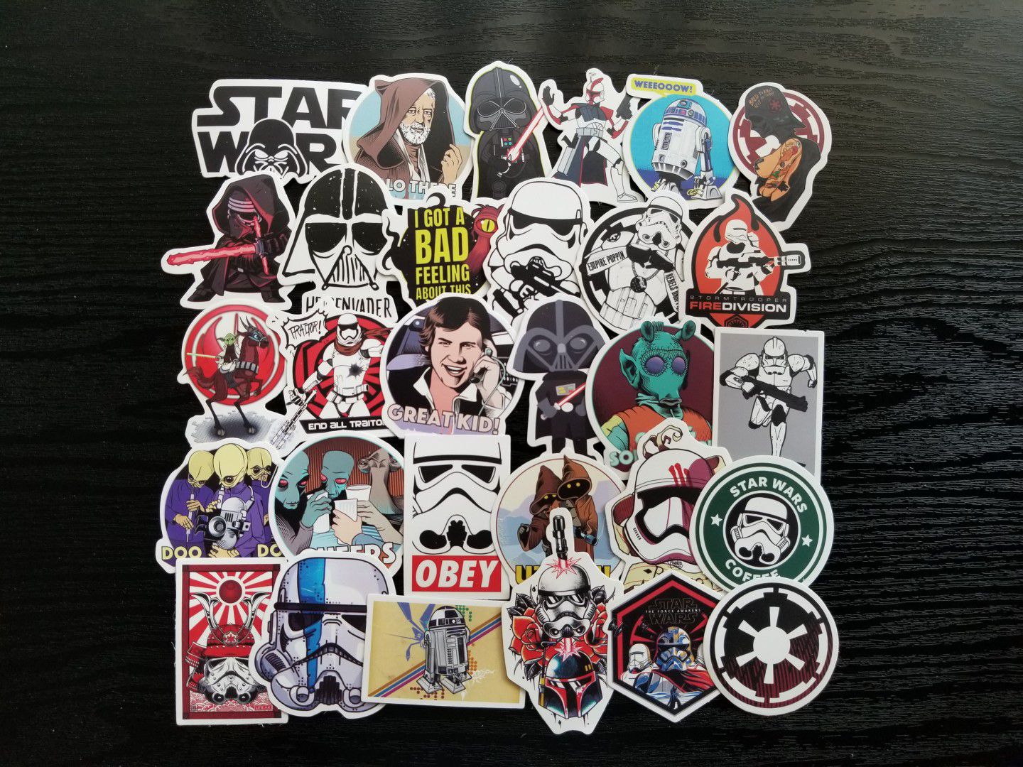 Star Wars Darth Vader Waterproof Stickers Decals 150pc