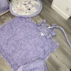 Baby Blanket, Tummy Time Mat, Mobile And Diaper Holder