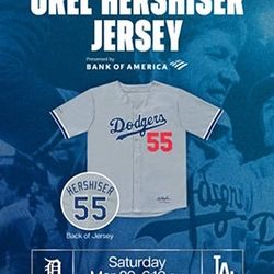 Orel Hershiser 2025 Jersey Giveaway 