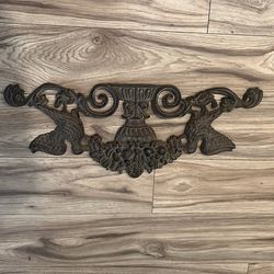 Cast-iron doves and fruit doorway border