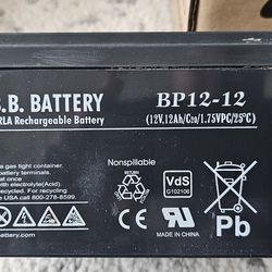 Lot of 6 b.b. battery bp12-12 12V 12ah