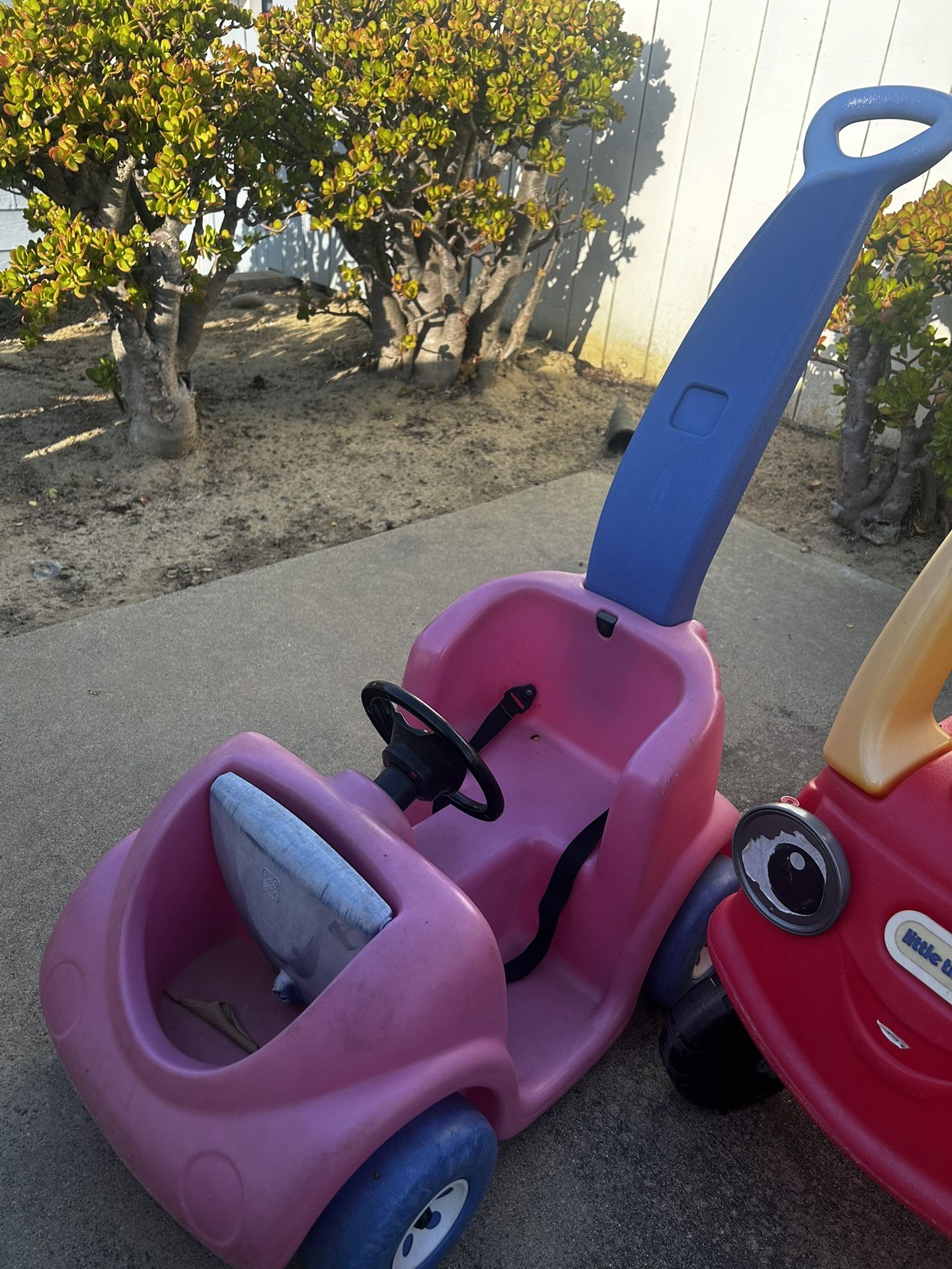 Pink Push Car