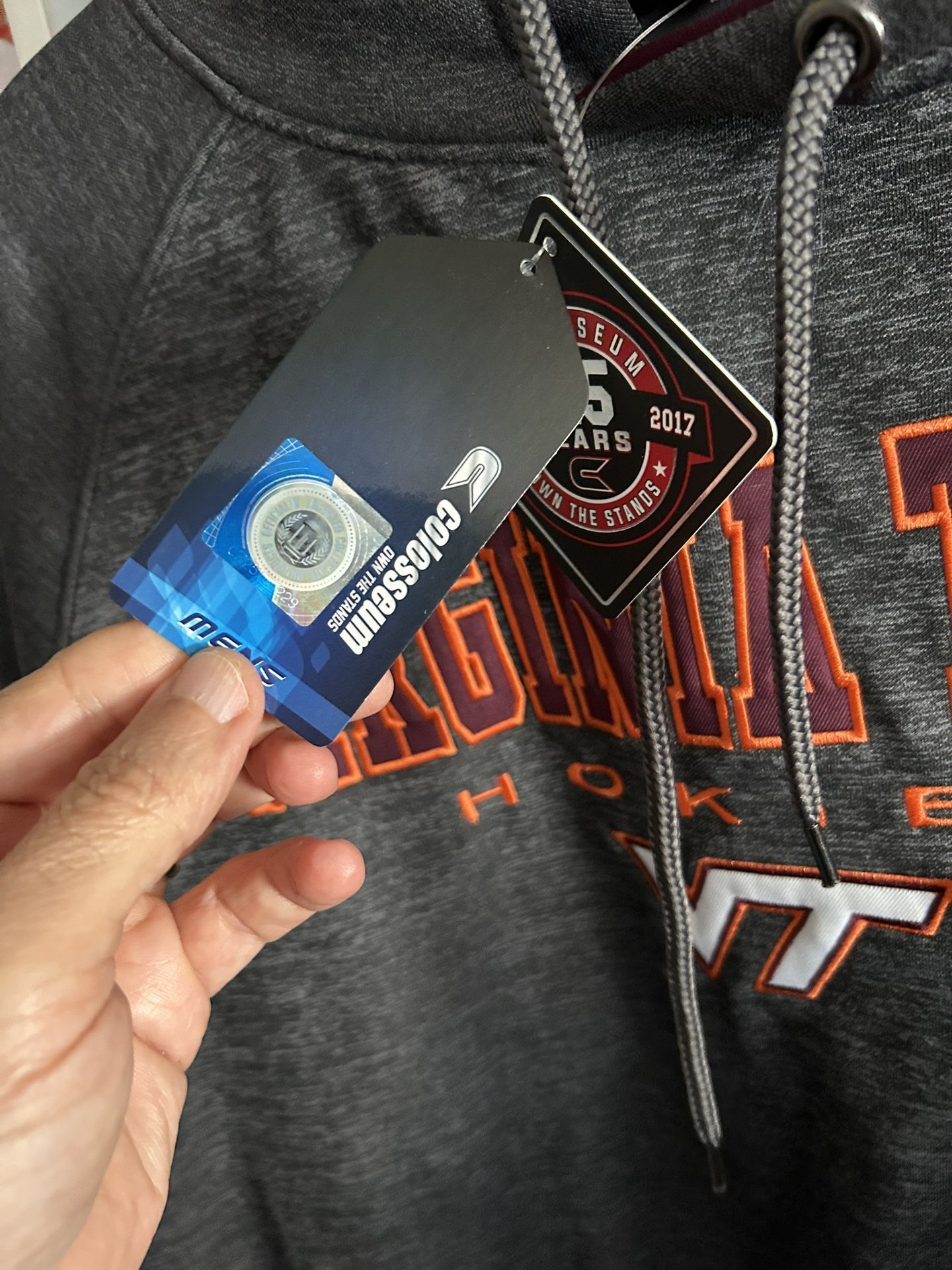 Hoodie Virginia Tech Hokies / Hoodie - Gray -Maroon