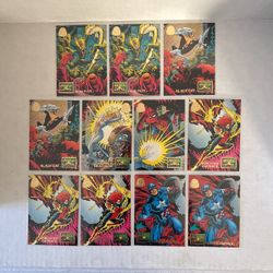 1994 Fleer Marvel Universe Maximum Carnage Lot Of 11 Cards 