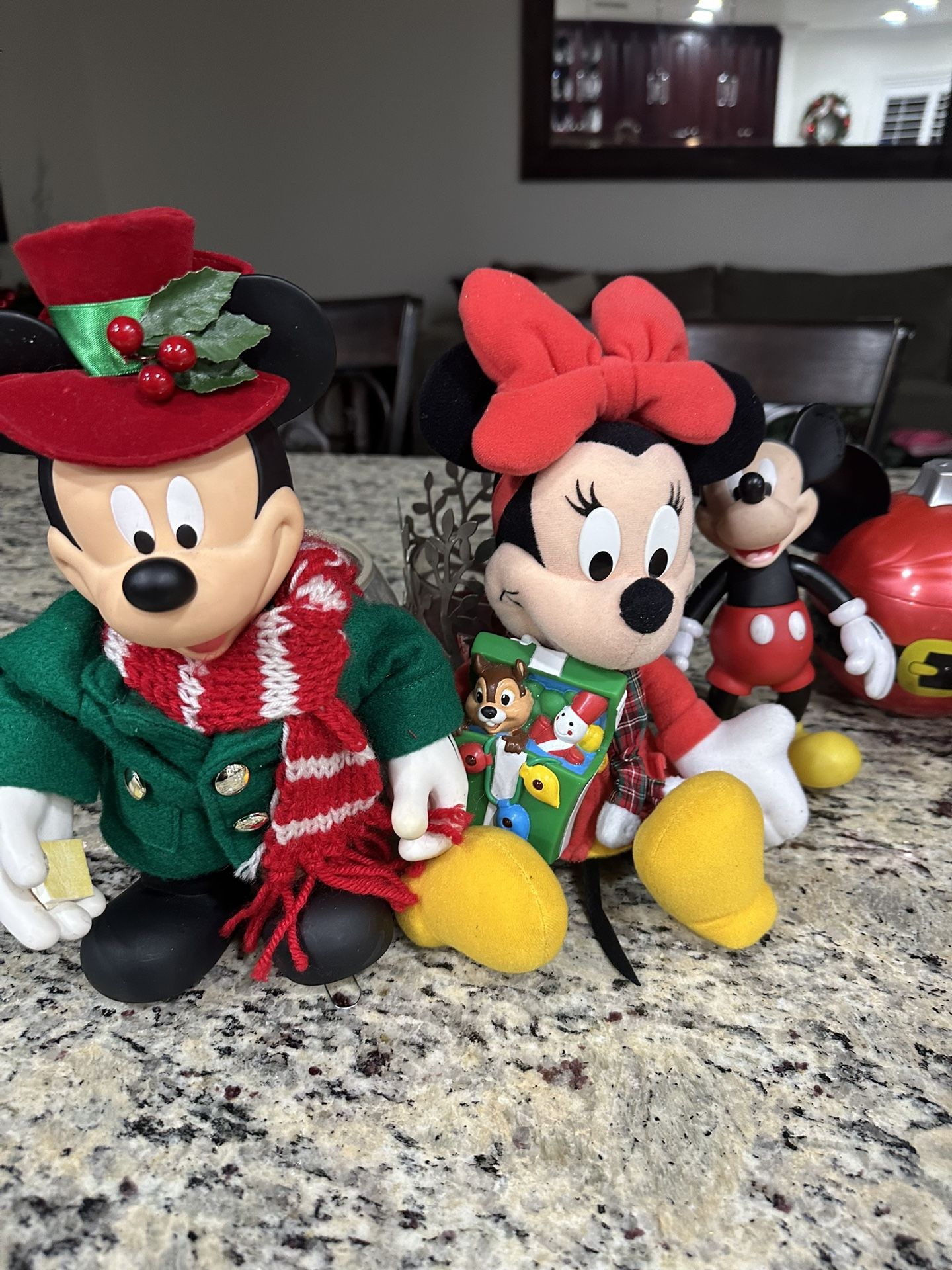 Christmas Mickey and Minnie mouse