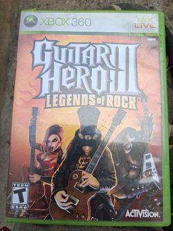 Vintage Guitar Hero 3 III Legends of Rock Xbox 360 Game 2007 NFR Case Very Clean Disc, No Manual