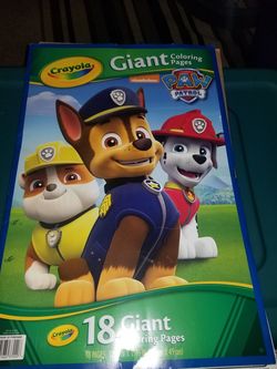 Paw patrol coloring book, cat stax game