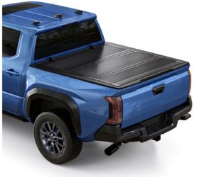 Low Profile Flip Up Truck Bed Covers Fits 2016-2023 Toyota Tacoma Low Profile FRP Hard,waterproof/theft-proof/Cold- and heat-resistant,400-pound weigh