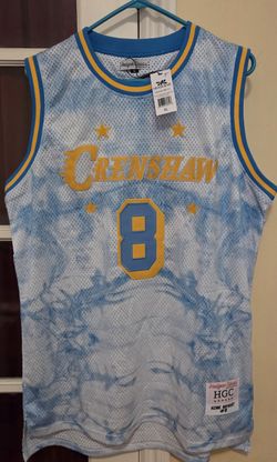 Kobe Bryant Crenshaw Basketball Jersey Blue Headgear Classics Nostalgia Men's XL