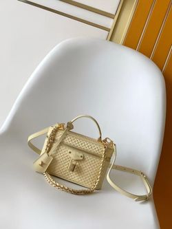 Louis Vuitton Mini Bag Cream Monogram Embossed